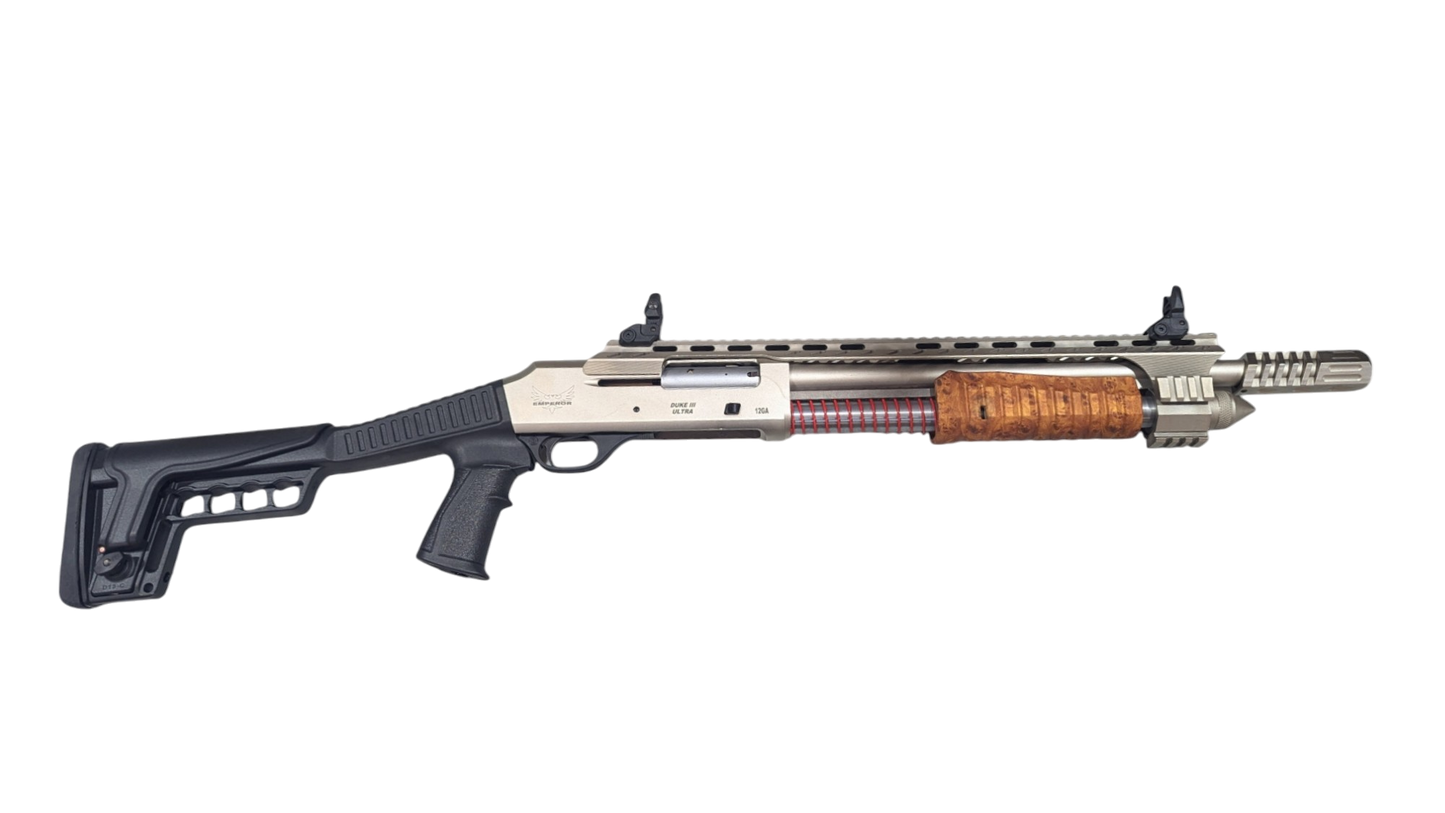 Emperor Arms DUKE 3 Hydro-Dipped Walnut 12GA Pump-Action Shotgun