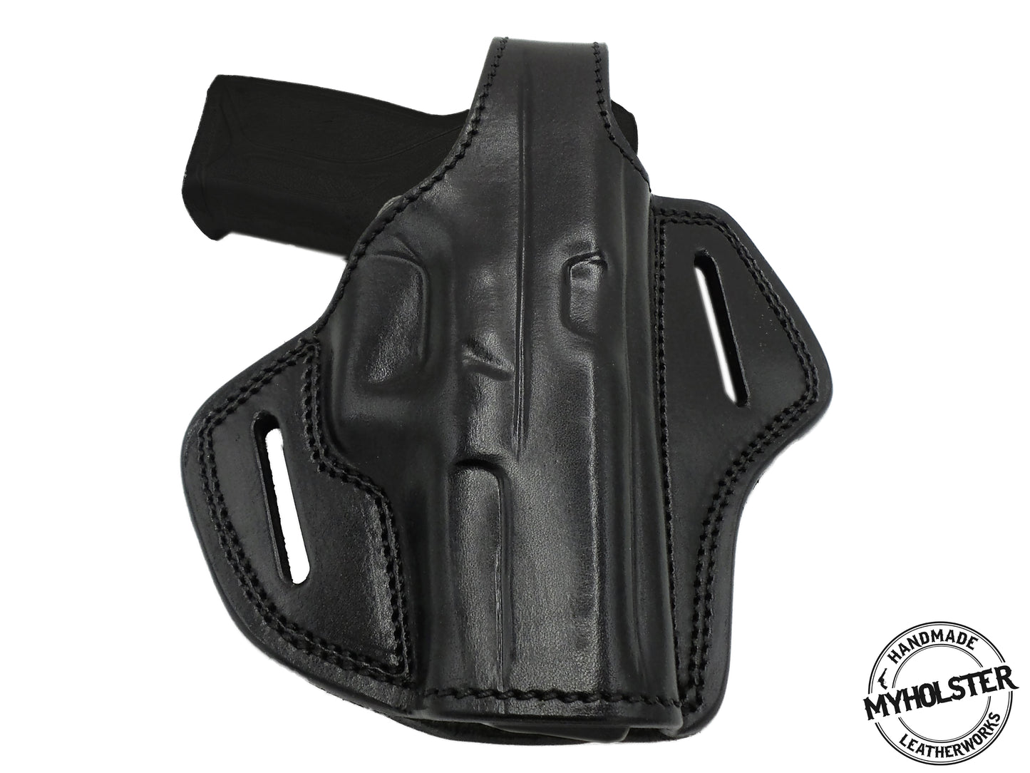 Premium OWB Leather Belt Holster – Secure, Durable & Comfortable Fits GLOCK 44