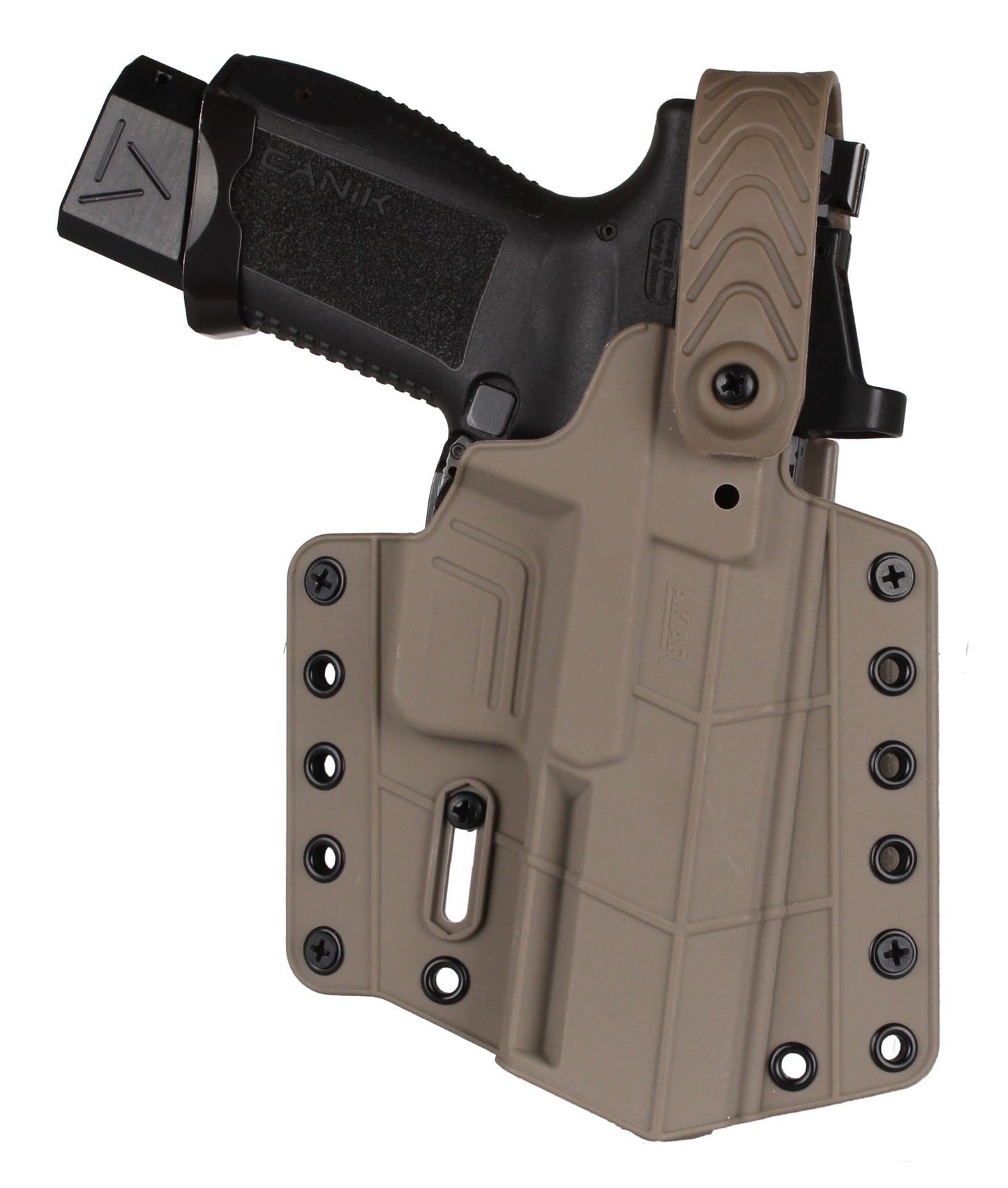 OWB Holster Compatible with Canik TP9 Series, TP9DA, TP9SA MOD.2, TP9SF, TP9SF Elite-S, TP9SA, Outside Waistband Carry Holster with Level II Retention, Closed Lock System