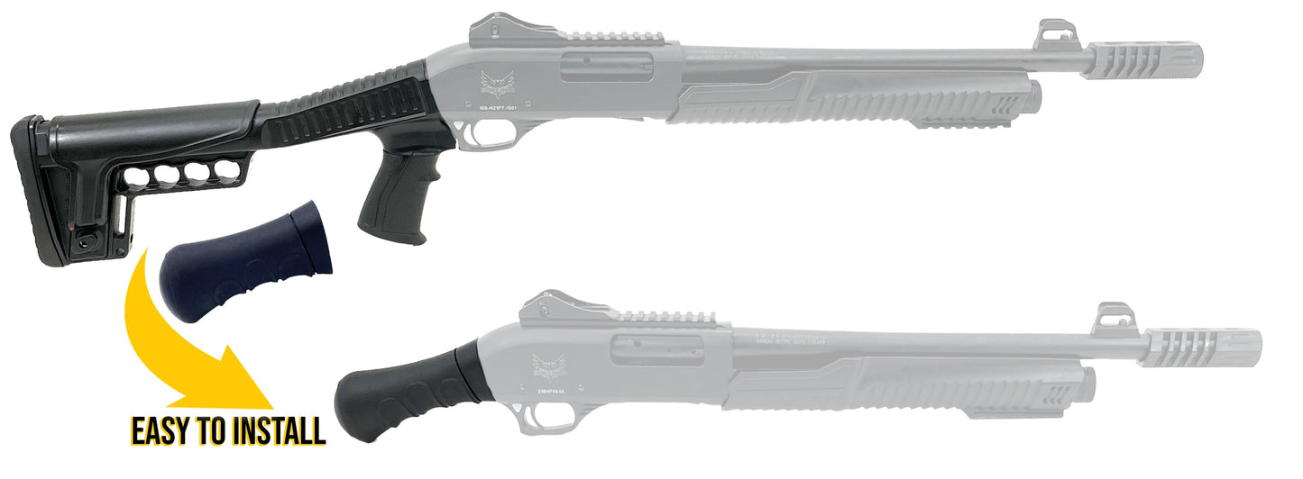 Raptor Birds Head Furniture Kit, FOREND & GRIP Wooden Effect | Coated Compatible with Palmetto State Armory FRPAT1220 CDA 12GA