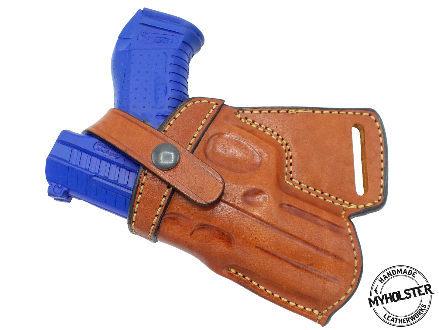 Leather SOB Holster with Thumb Break – Secure, Concealable, and Comfortable Carry Compatible w/ Sig Sauer P226R DAK W/RAILS