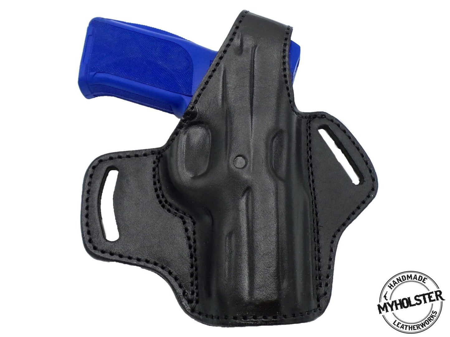 Premium OWB Leather Belt Holster – Secure, Durable & Comfortable Fits Smith & Wesson M&P M2.0 9,40 4.25"
