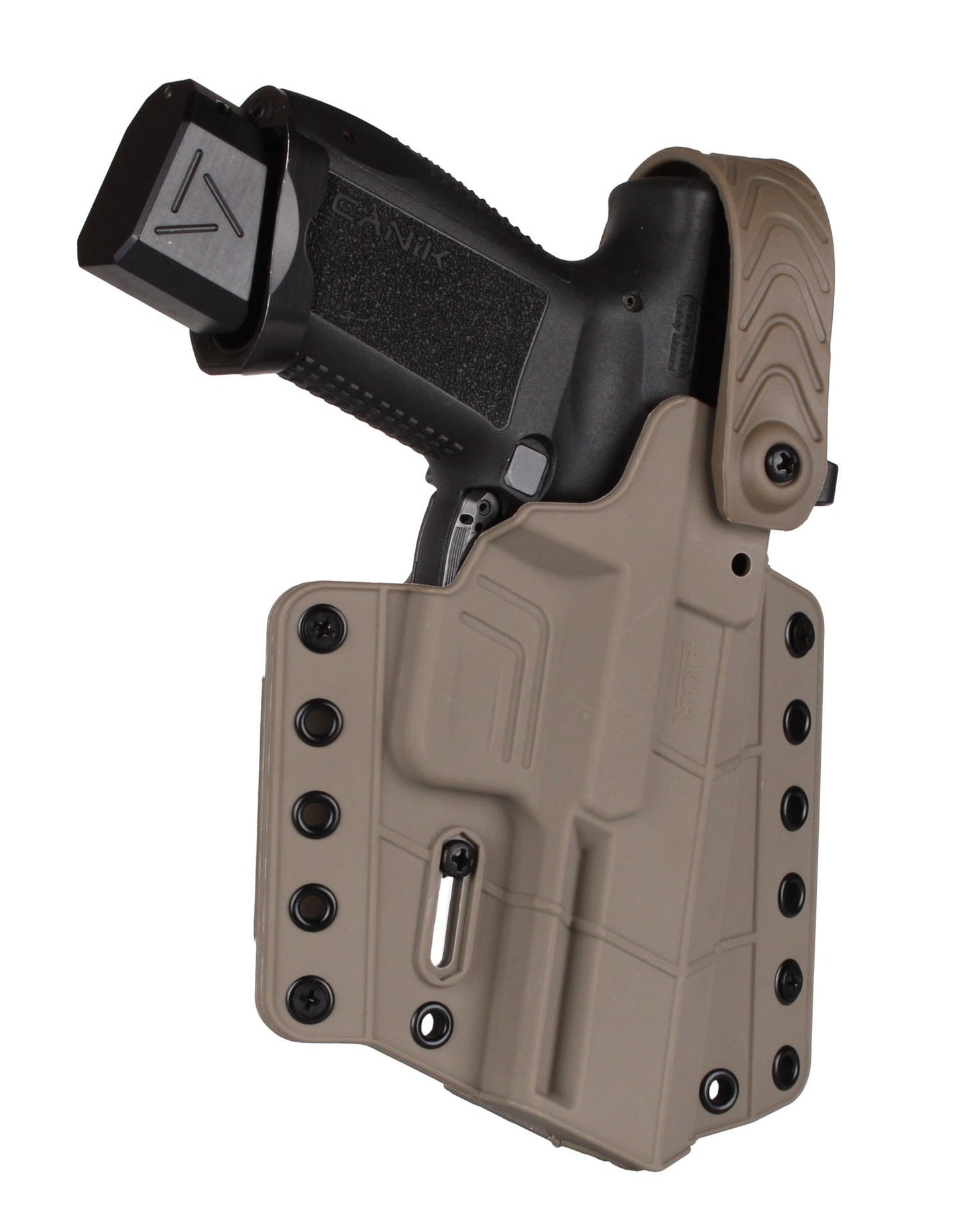 OWB Holster Compatible with Canik TP9 Series, TP9DA, TP9SA MOD.2, TP9SF, TP9SF Elite-S, TP9SA, Outside Waistband Carry Holster with Level II Retention, Closed Lock System