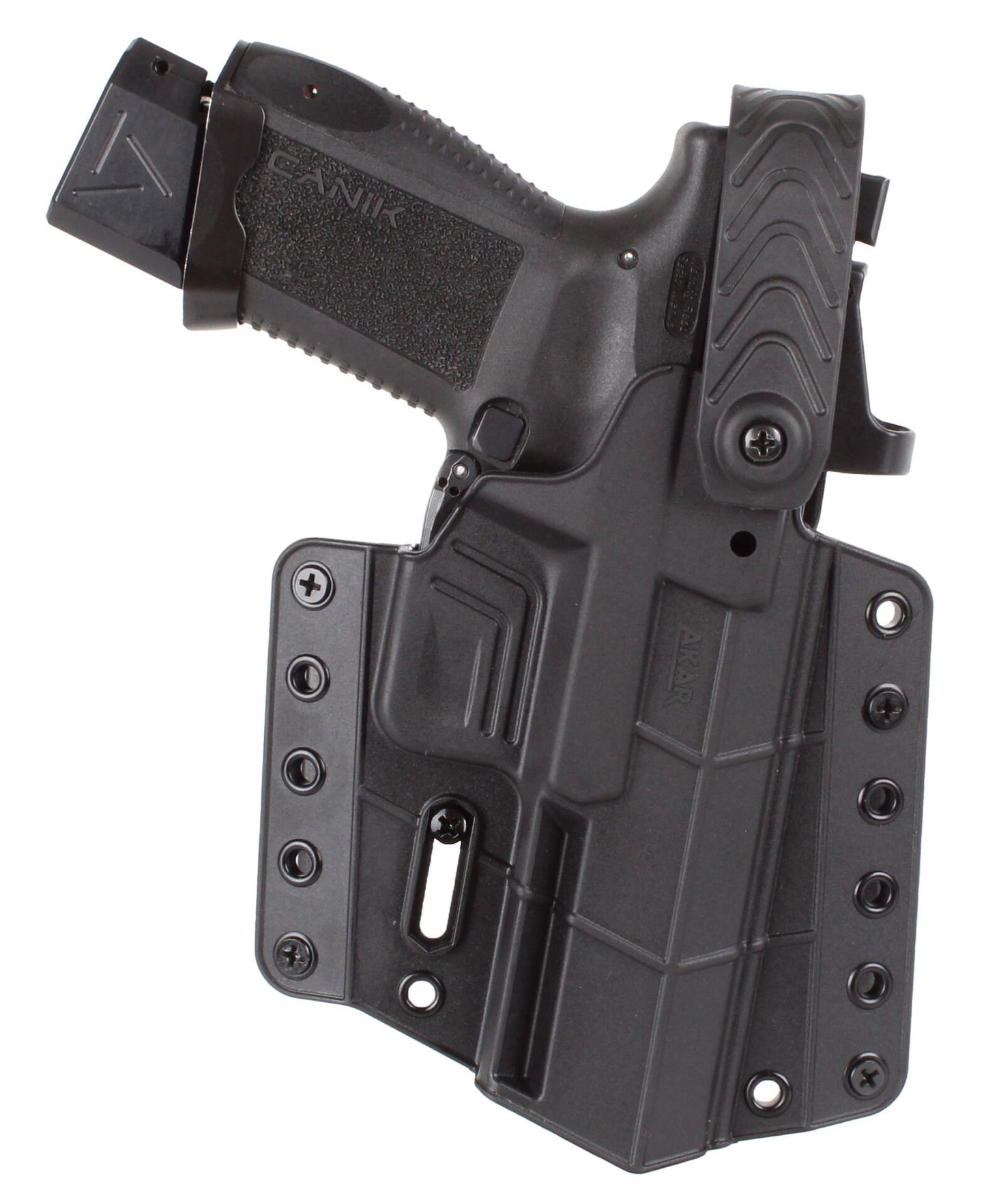 OWB Holster Compatible with Canik TP9 Series, TP9DA, TP9SA MOD.2, TP9SF, TP9SF Elite-S, TP9SA, Outside Waistband Carry Holster with Level II Retention, Closed Lock System