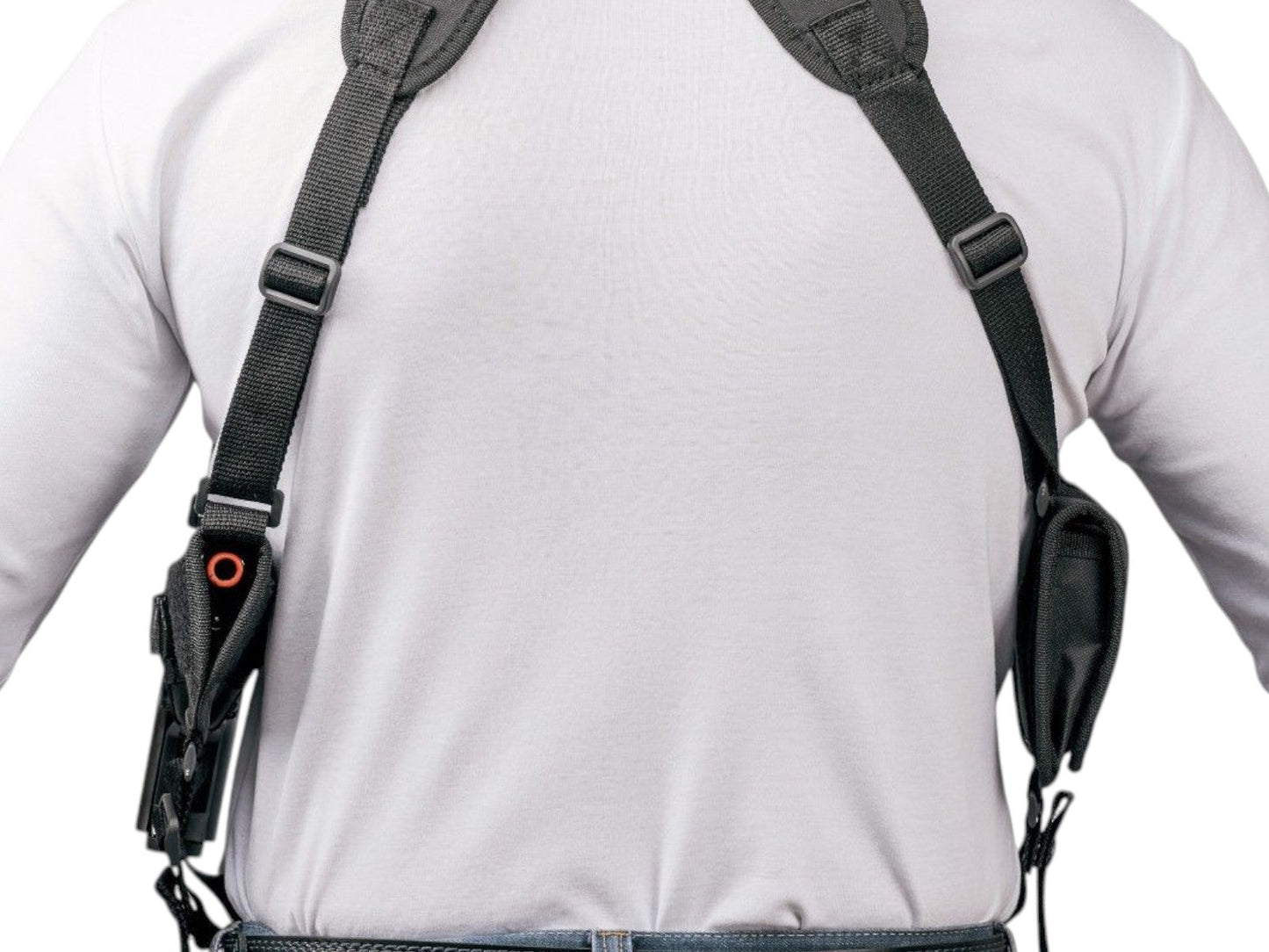 Nylon Horizontal Shoulder Holster with Double Magazine Pouch Compatible w/ CZ SP-01 Phantom