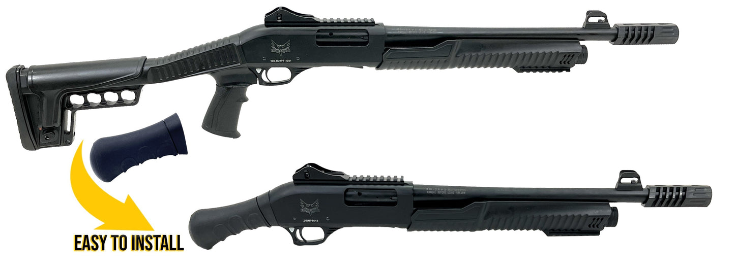 Raptor Birds Head Shotgun Pistol Grip Wooden Effect|Coated Compatible with Iver Johnson Arms 12GA