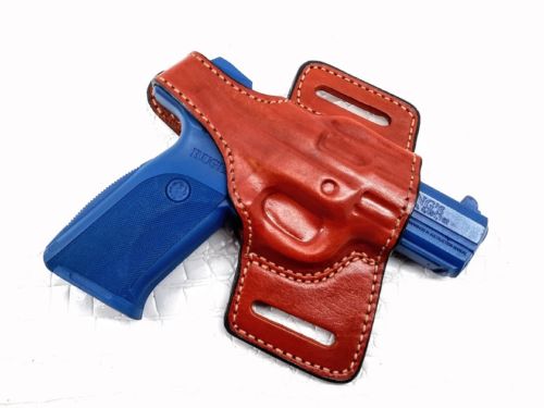 Thumb Break Holster Belt Right Hand Leather for Ruger SR9, MyHolster