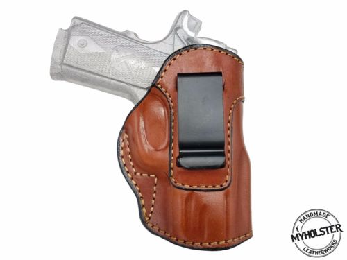 Springfield EMP 1911 9mm 3" Leather IWB Inside the Waistband holster