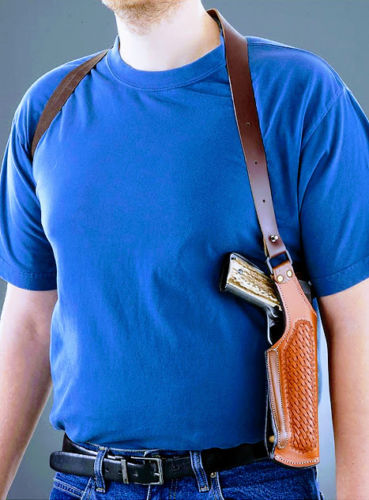 SIG Sauer P229 Vertical Shoulder Leather Holster - Pick your color