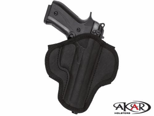 BUL ARMORY 1911 GOVERNMENT Open Top Quick Draw Molded Nylon Belt Slide Holster, Akar