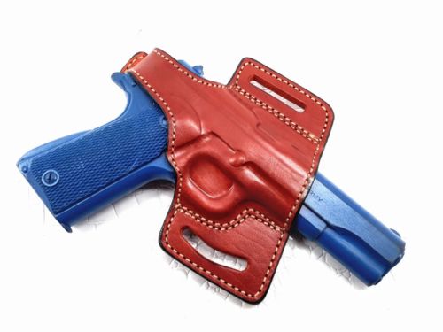 COLT 1911 OWB Quick Draw Leather Slide Holster W/Thumb-Break