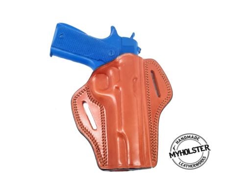 Colt Government 1911 5" OWB Open Top Belt Right Hand Leather Holster