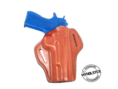 Colt 1911 OWB Open Top Right Hand Leather Belt Holster