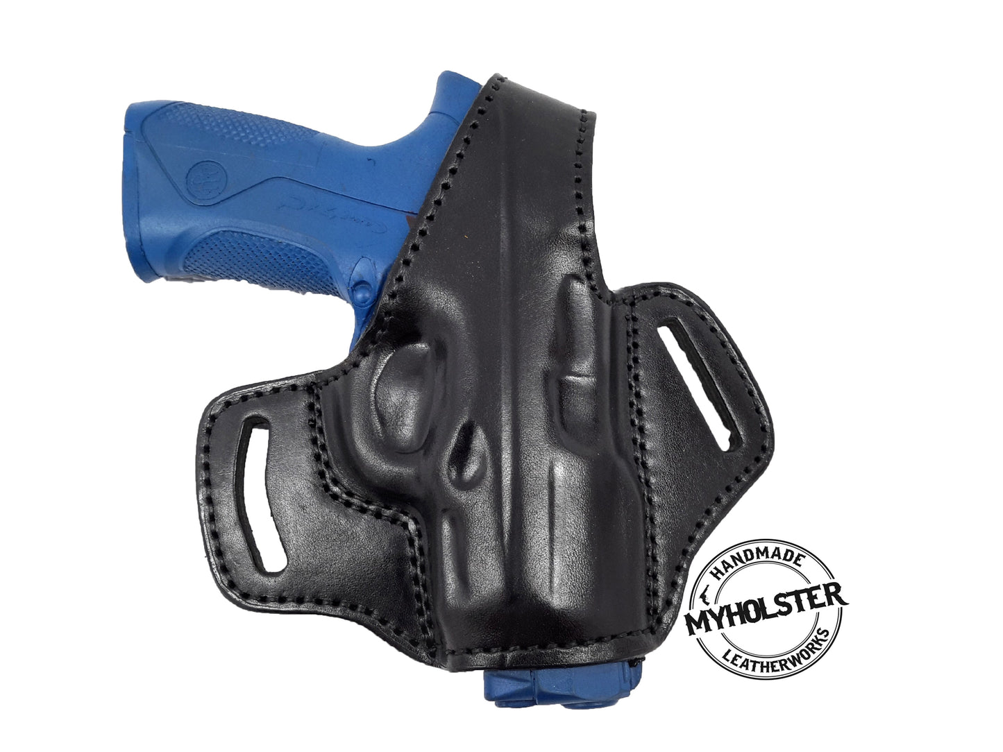 Ruger American 9mm OWB Thumb Break Leather Belt Holster