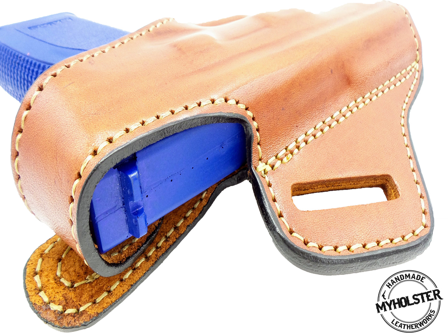 Springfield XD-45, 4” OWB Thumb Break Leather Belt Left Hand Holster