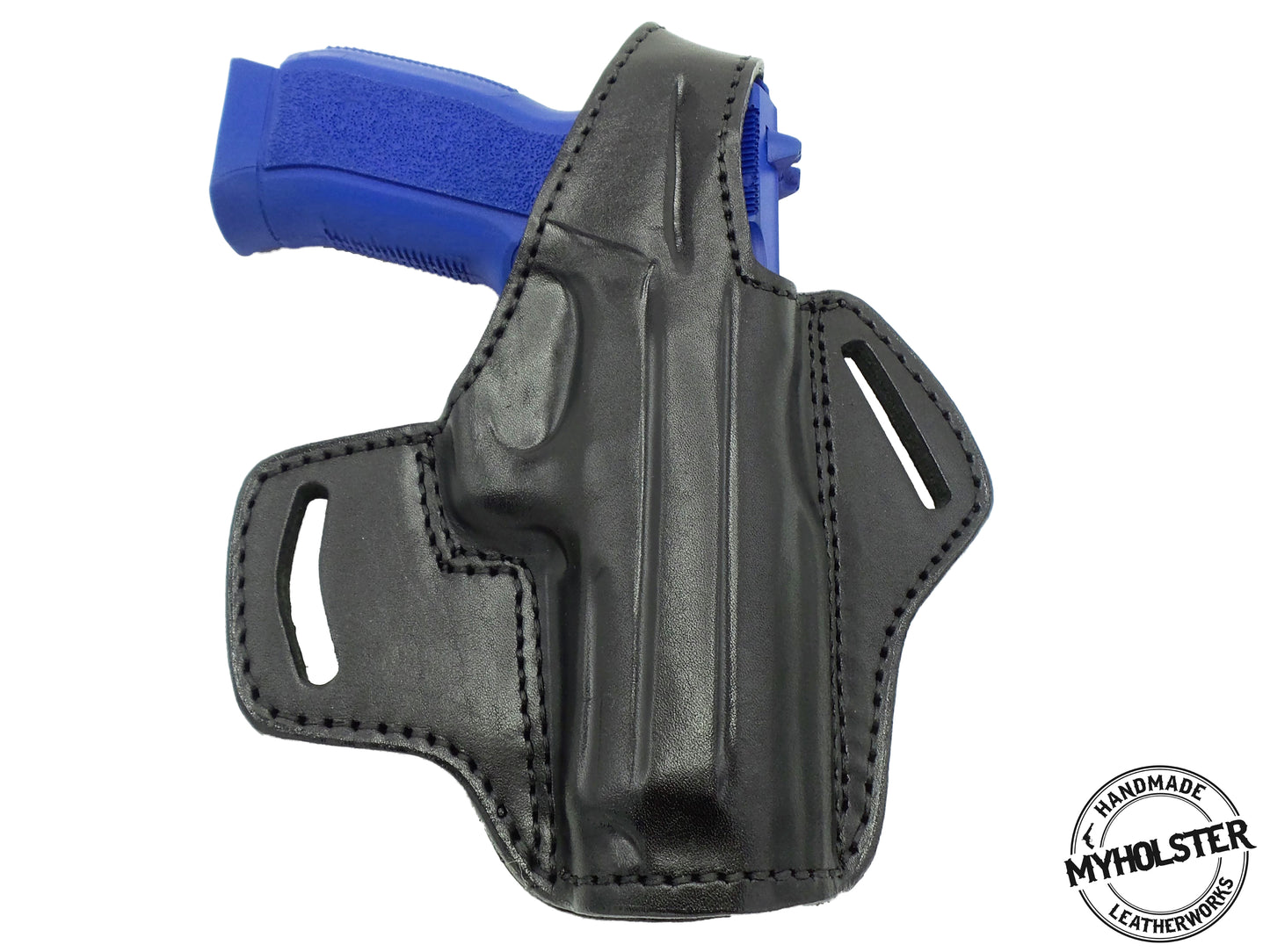 BUL Cherokee 9mm Full Size OWB Thumb Break Leather Right Hand Belt Holster