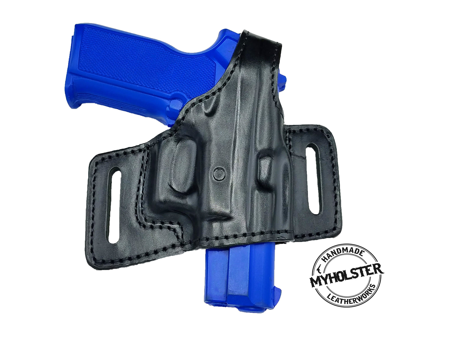 SAR B6C 3.8" OWB Quick Draw Leather Slide Holster W/Thumb-Break