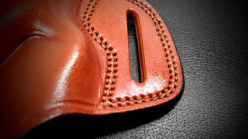 Premium Quality Brown Open Top Pancake Belt Holster for S&W M&P 40 COMPACT 3.5"