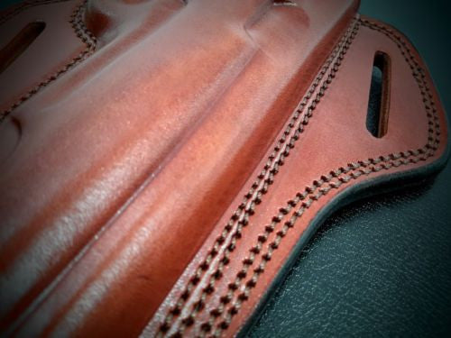 Premium Quality Brown Open Top Pancake Belt Holster for COLT 1911