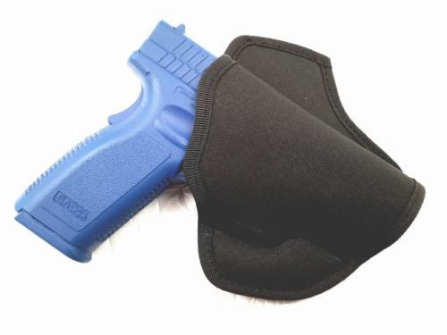 Black Open Top Pancake Belt Holster for