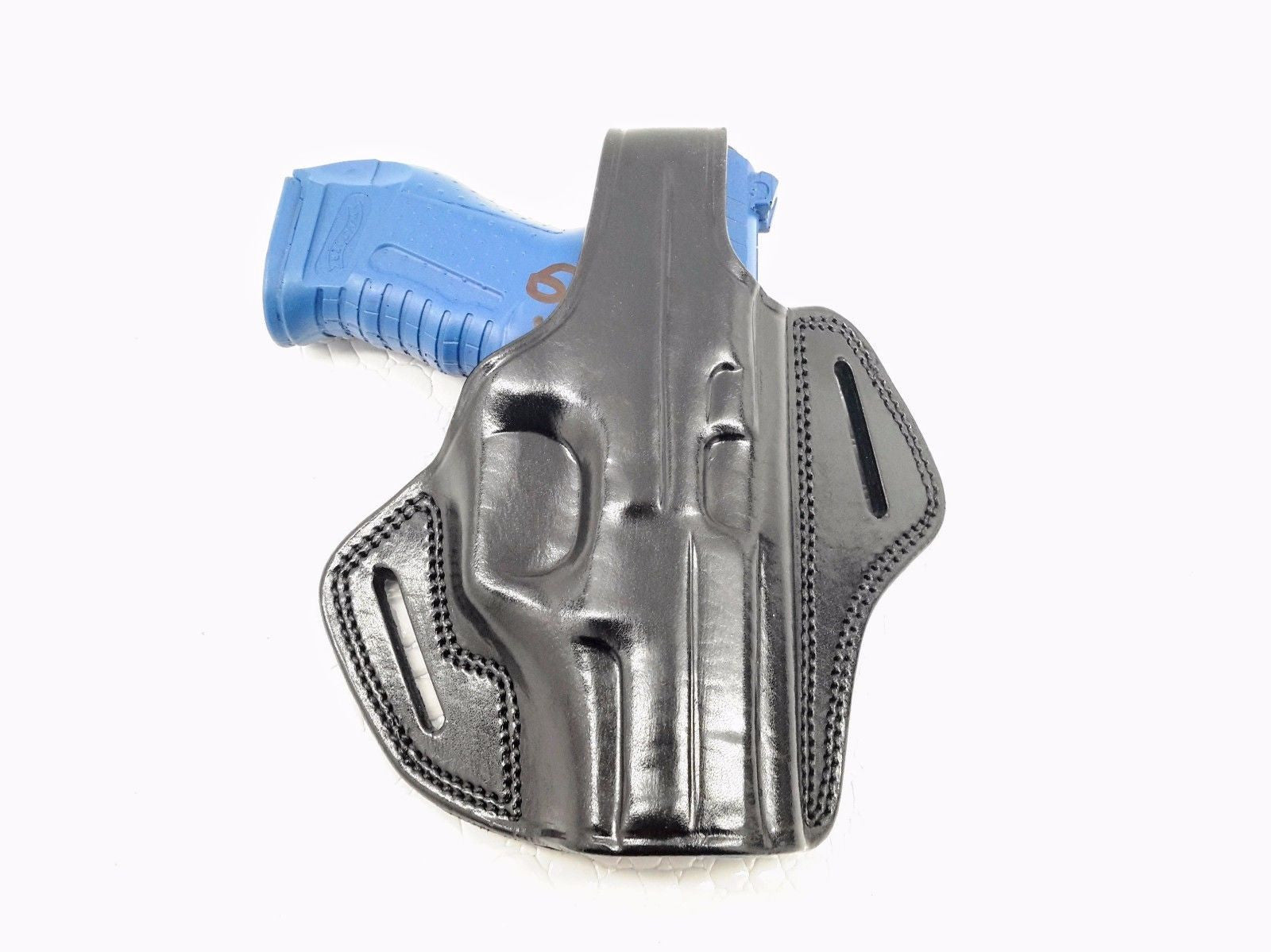 MyHolster Leather OWB Belt Holster For Canik TP9SF – Thumb Break, Right Hand