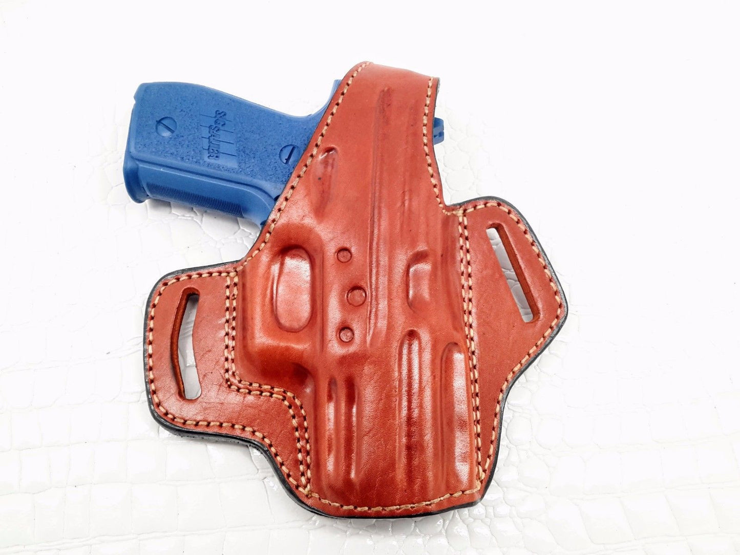 SIG Sauer P229 OWB Thumb Break Leather Belt Holster