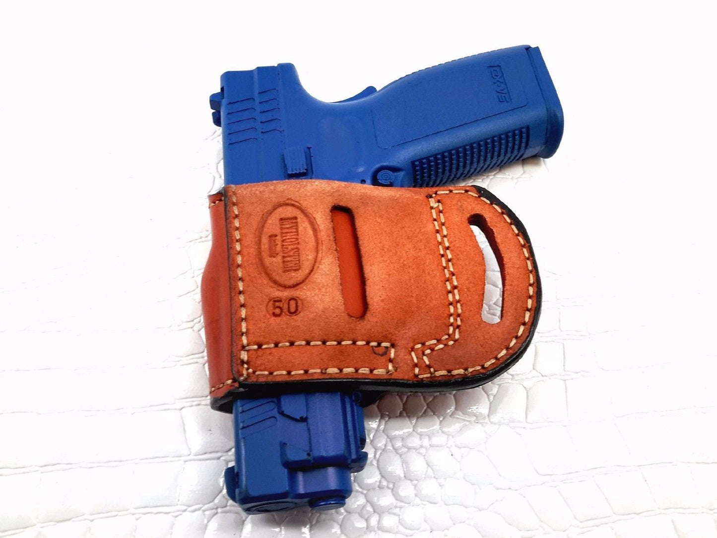 Ruger American 9MM OWB Yaqui slide belt Holster