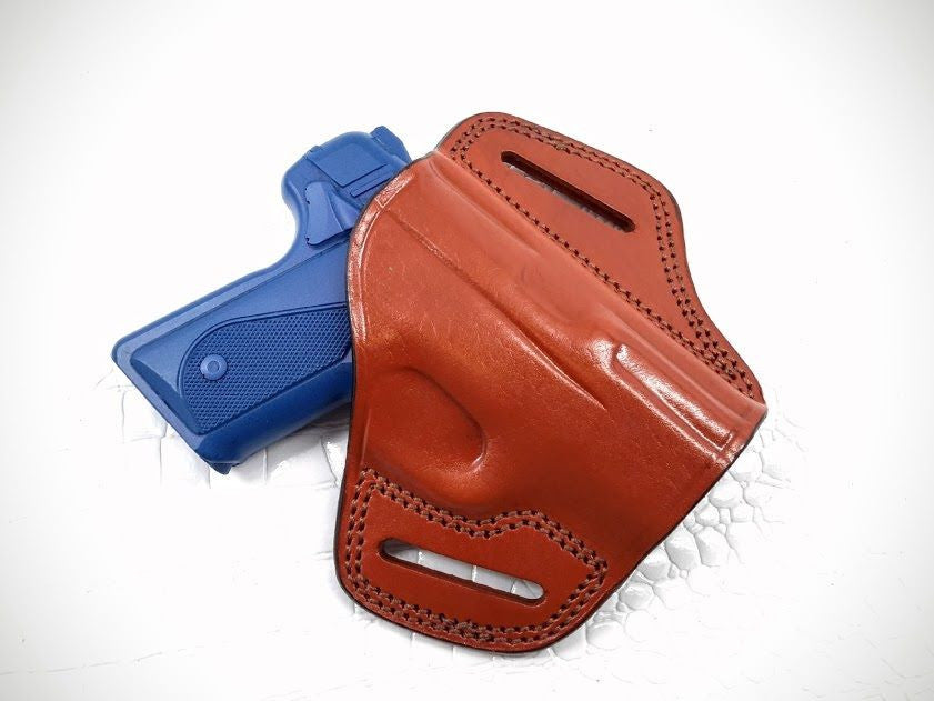 GAZELLE - OWB Leather 2 Slot Molded Pancake Belt Holster For KIMBER SOLO