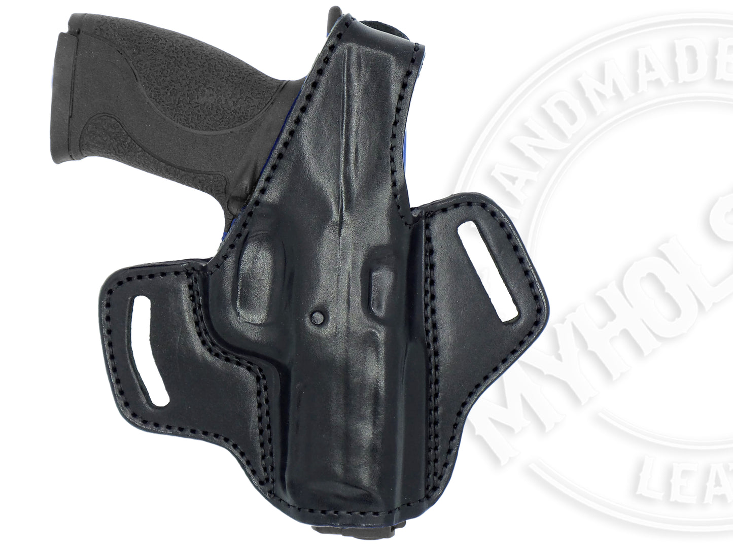 Smith & Wesson M&P .45 OWB Thumb Break Right Hand Leather Belt Holster