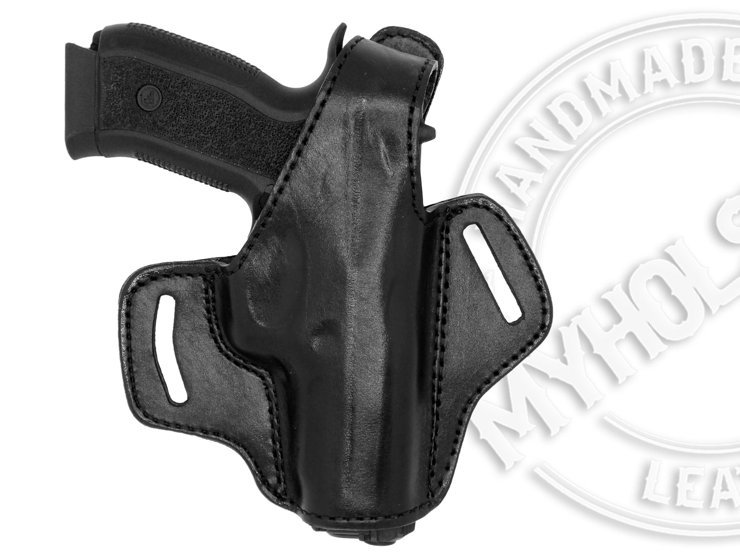CZ P-01 OMEGA 9MM OWB Thumb Break Leather Right Hand Belt Holster