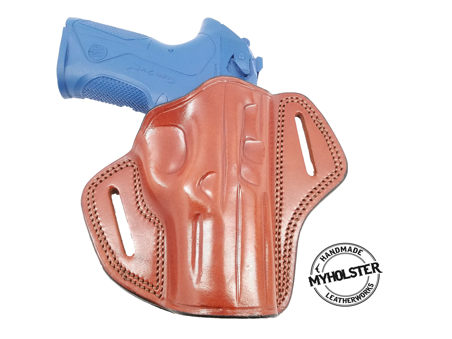 CZ P-01 OMEGA OWB Open Top Two Slot Leather Belt Holster