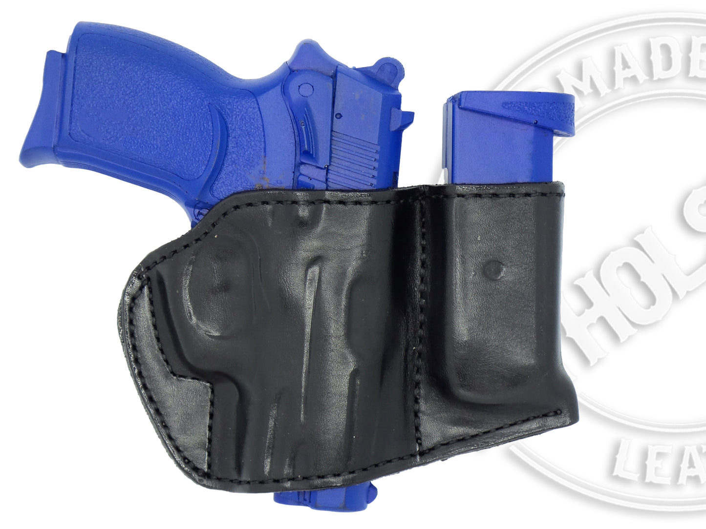 Bersa Thunder Ultra Compact 45 Holster and Mag Pouch Combo - OWB Leather Belt Holster