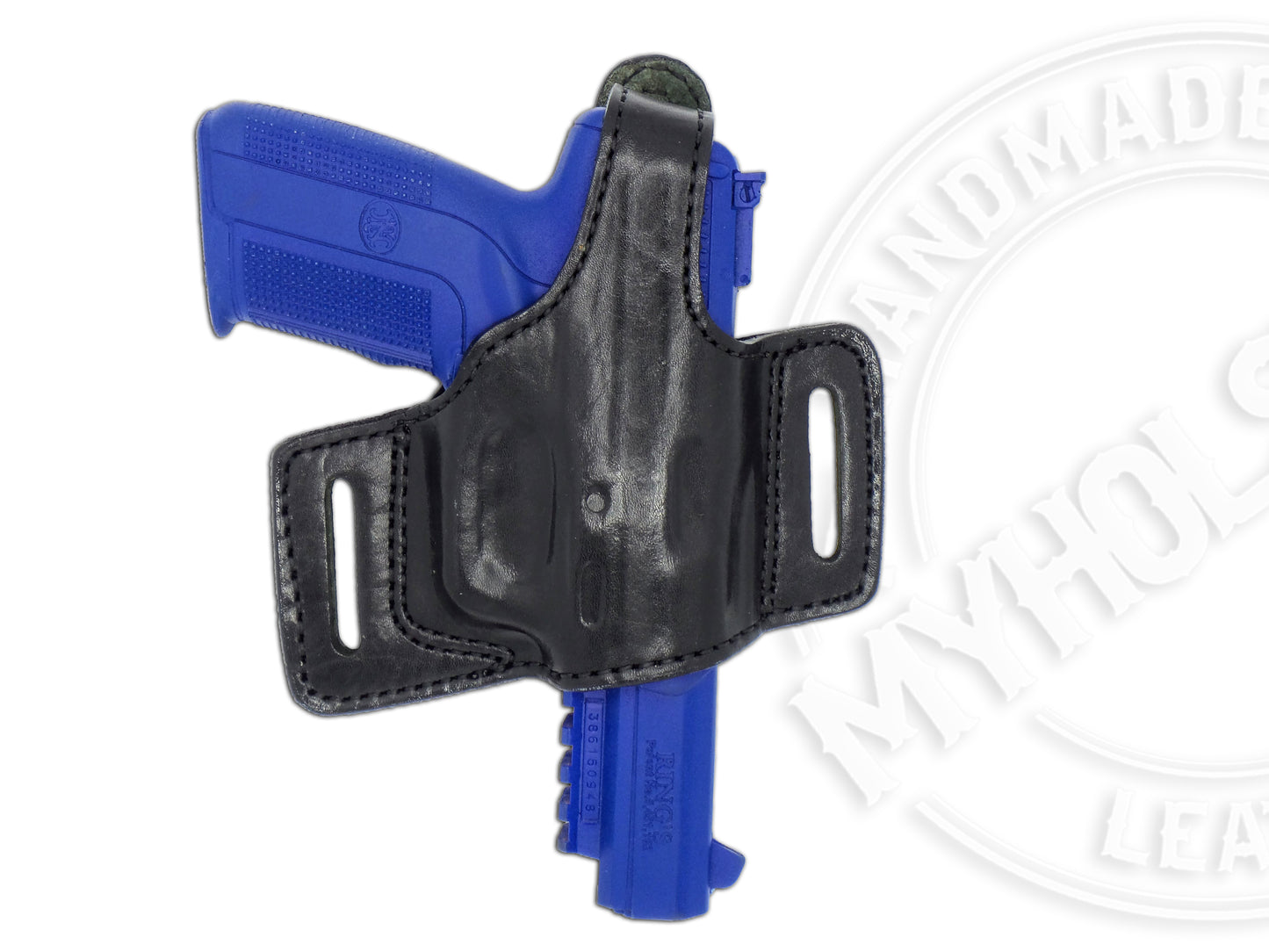 FN Five-seven OWB Quick Draw Leather Slide Holster W/ Thumb Break