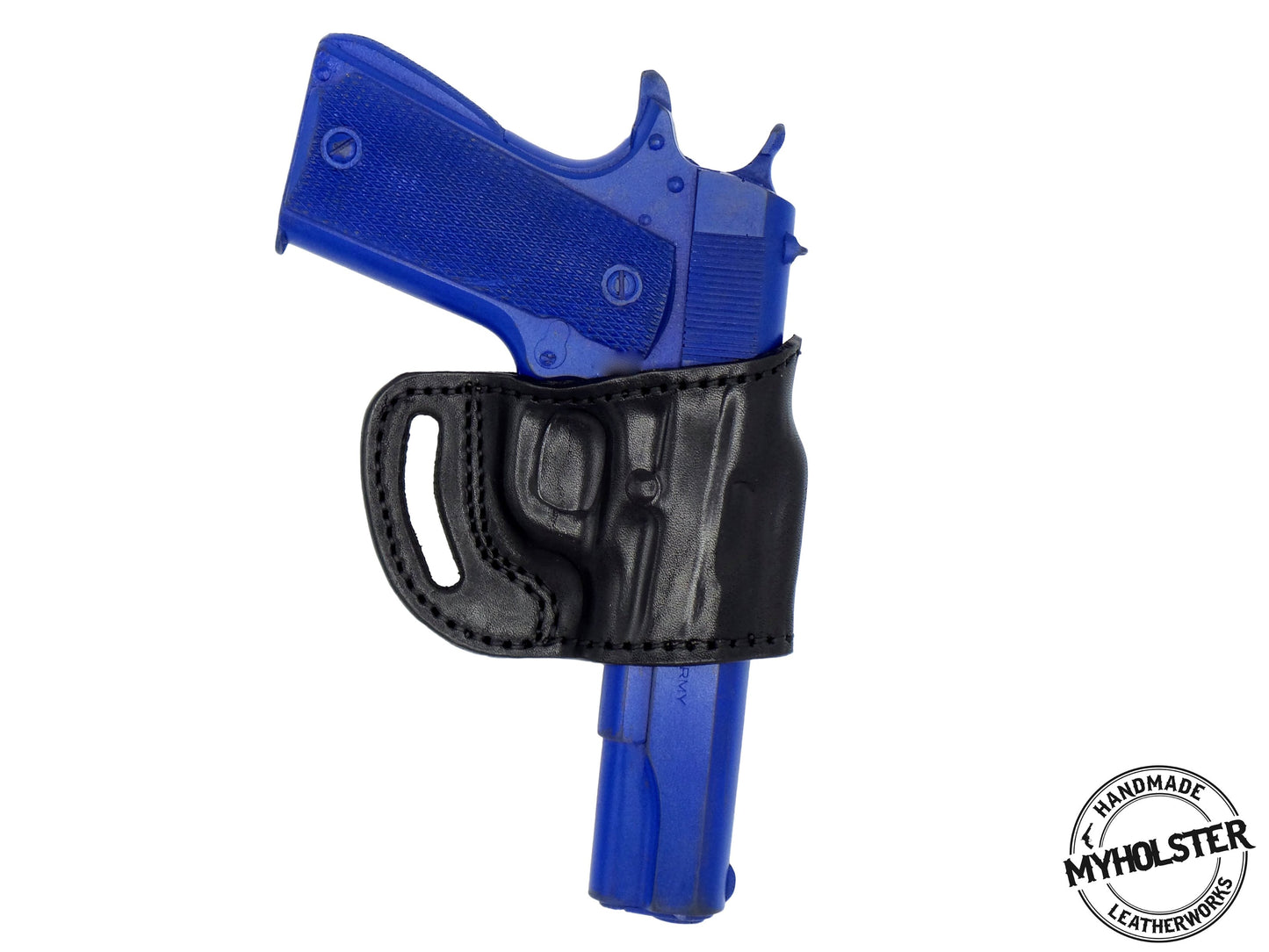 Springfield 1911 Range Officer Elite Operator - Right Hand Yaqui Slide Style Belt Leather Holster