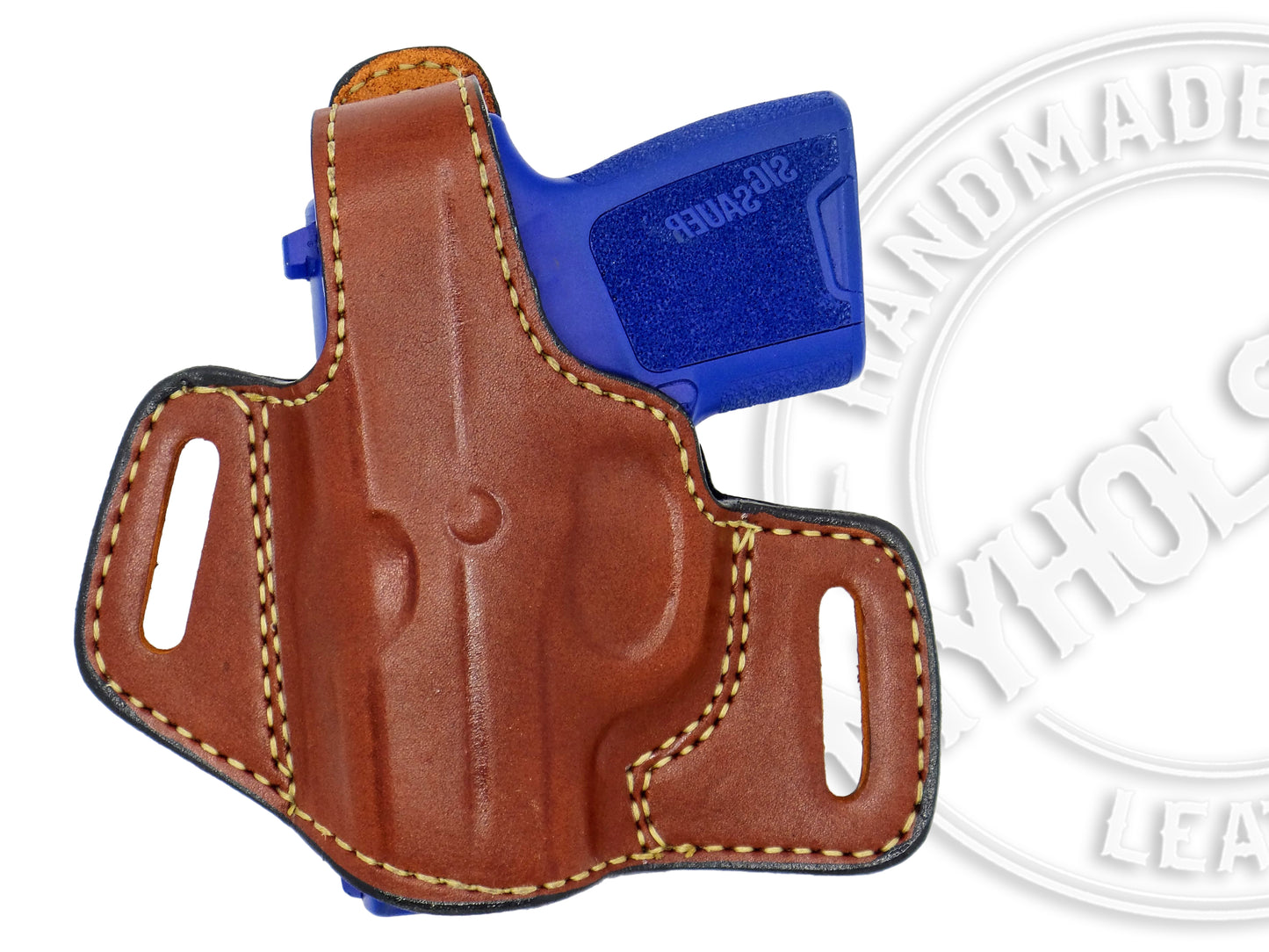 Sig Sauer P290 OWB Thumb Break Leather Belt Holster - CHOOSE YOUR COLOR AND HAND