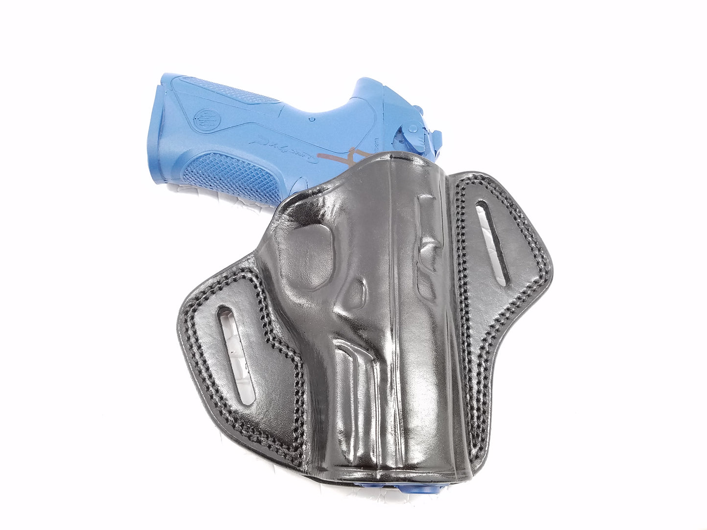 OWB Open Top Leather Right Hand Holster Fits Beretta Cougar 8000