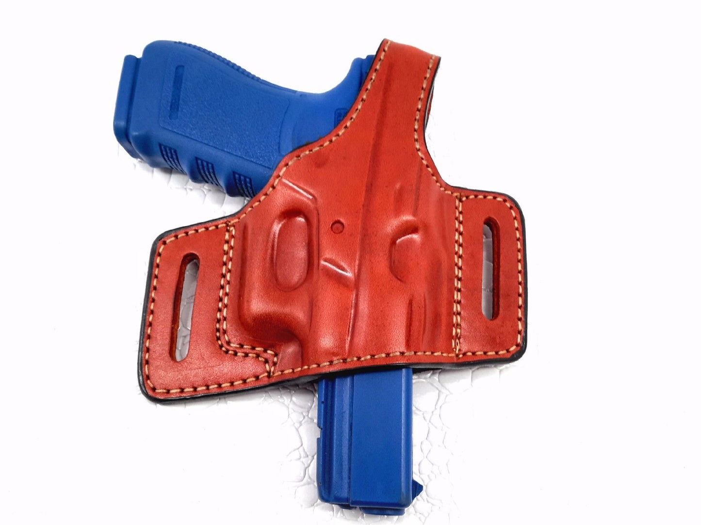 Sig Sauer SP2022 OWB Brown Right Hand Leather Slide Holster with Thumb Break