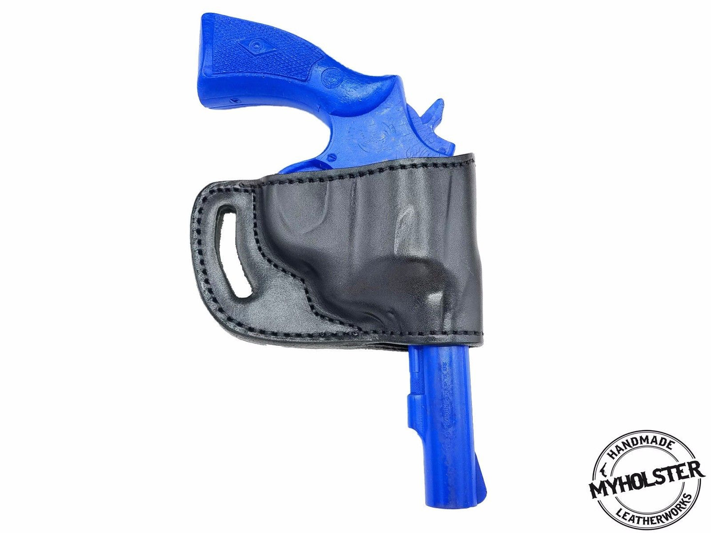 OWB Yaqui Slide Belt Leather Holster Fits .38 Special revolver (3")