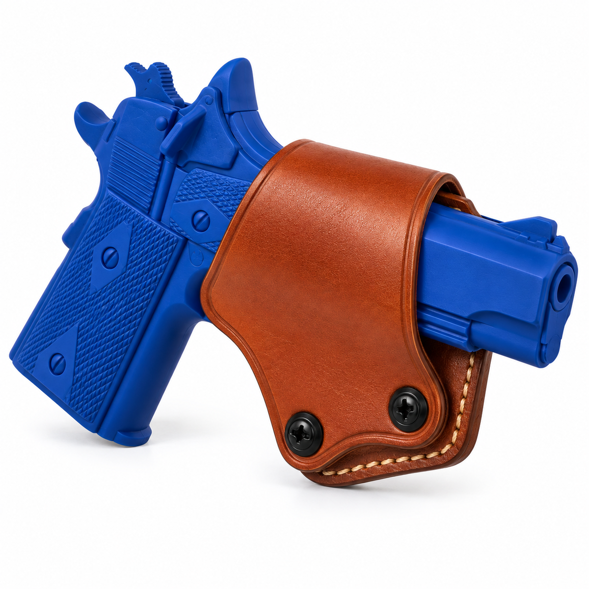 Leather OWB adjustable paddle holster for Stoeger STR-9 Combat, black or brown, view 1