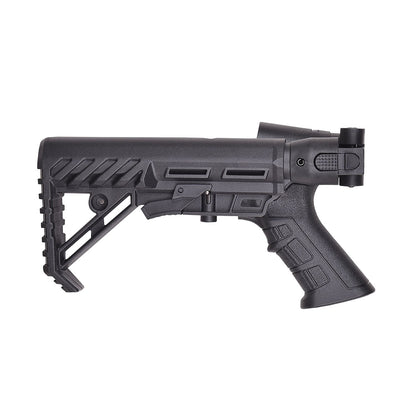 Tactical Folding Shotgun Stock with Ergonomic Pistol Grip  Lightweight, Durable Design Compatible with ASI  PASI1 12GA