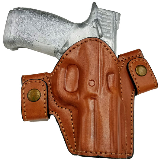Glock 48 MOS OWB Snap-On Leather Open Top Holster