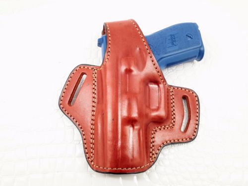 Smith & Wesson SW (Sigma) SW9VE OWB Thumb Break Right Hand Leather Belt Holster