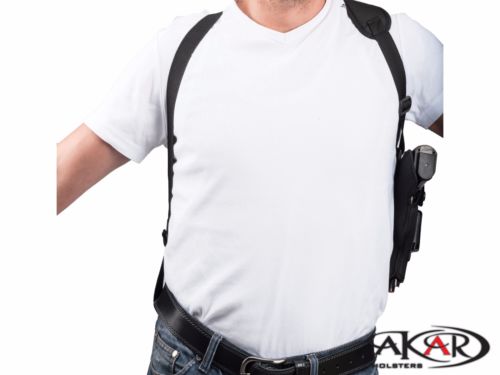 Right Hand Vertical Carry Shoulder Holster Fits Smith & Wesson M&P Shield Plus