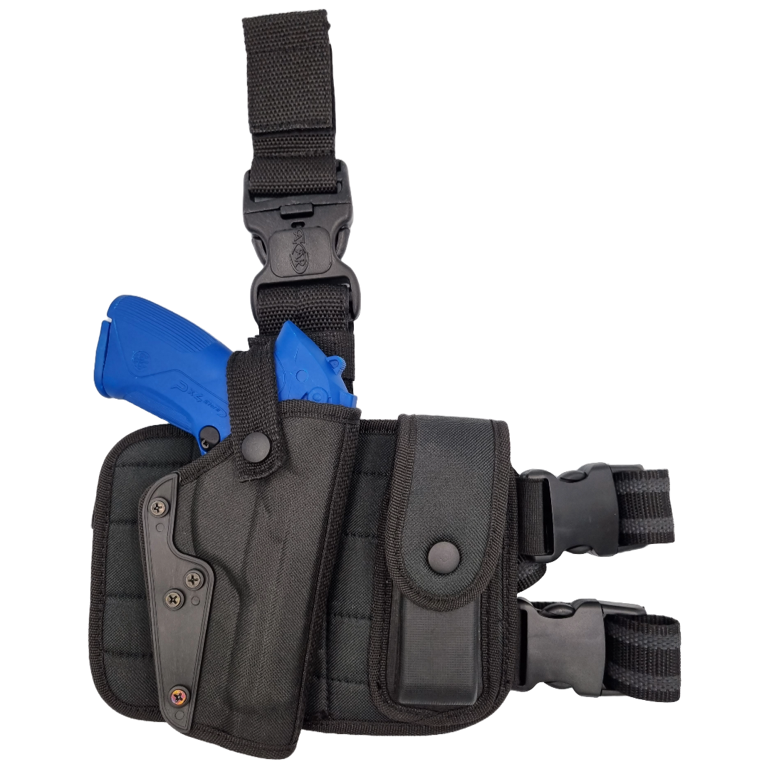 Right Hand Tactical Drop Leg Thigh Holster with Magazine Pouch Compatible w/ Glock 47