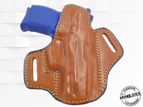 OWB Open Top Leather Holster Fits Kahr PM40 .40 S&W