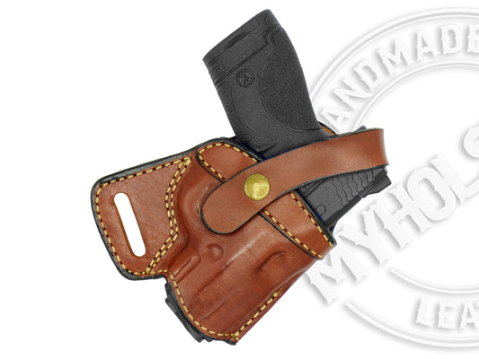 Smith & Wesson M&P Shield Plus SOB Small Of the Back Leather Holster