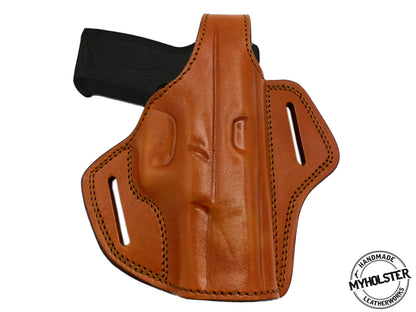 Premium OWB Leather Belt Holster – Secure, Durable & Comfortable Fits GLOCK 44