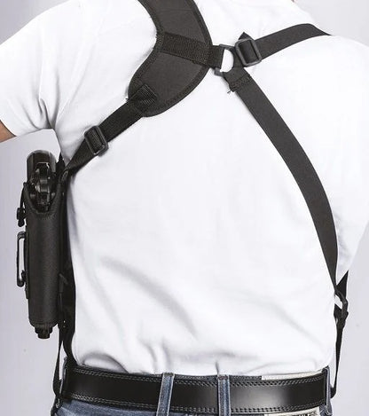 Vertical Carry Shoulder Holster – Choose Left or Right Hand, Nylon, Thumb Break Compatible W/ SIG P365 XL w/LIMA365 Laser Sight