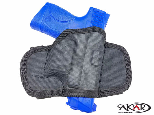 Open-top molded nylon belt slide holster – OWB carry – right-hand draw – compatible w/ Sig Sauer P365