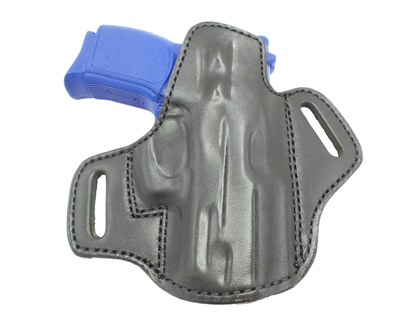 Premium Pancake-Style OWB Leather Holster – Open-Top Design Compatible w/